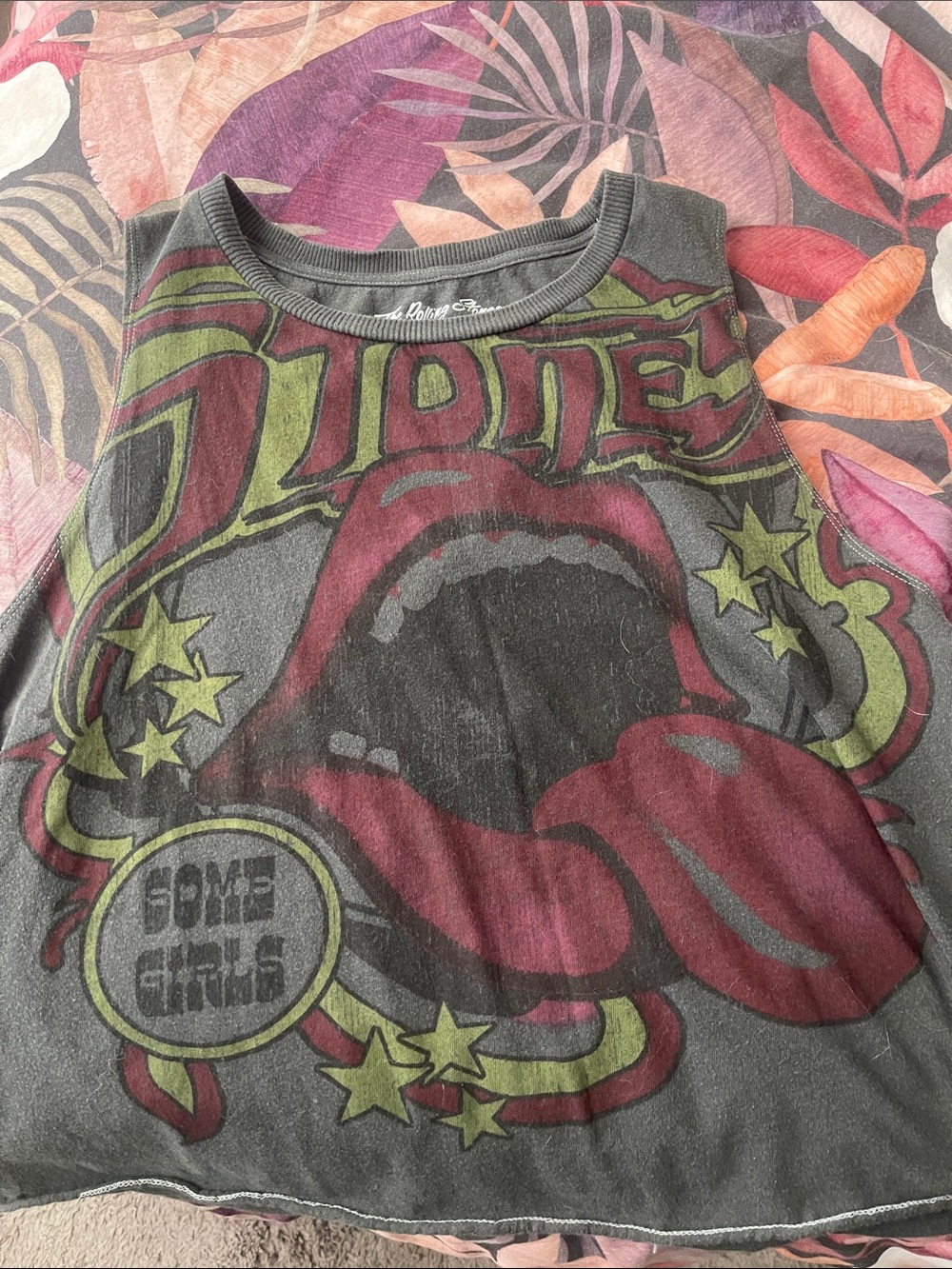 American Eagle Rolling Stones Some girls graphic muscle tank top